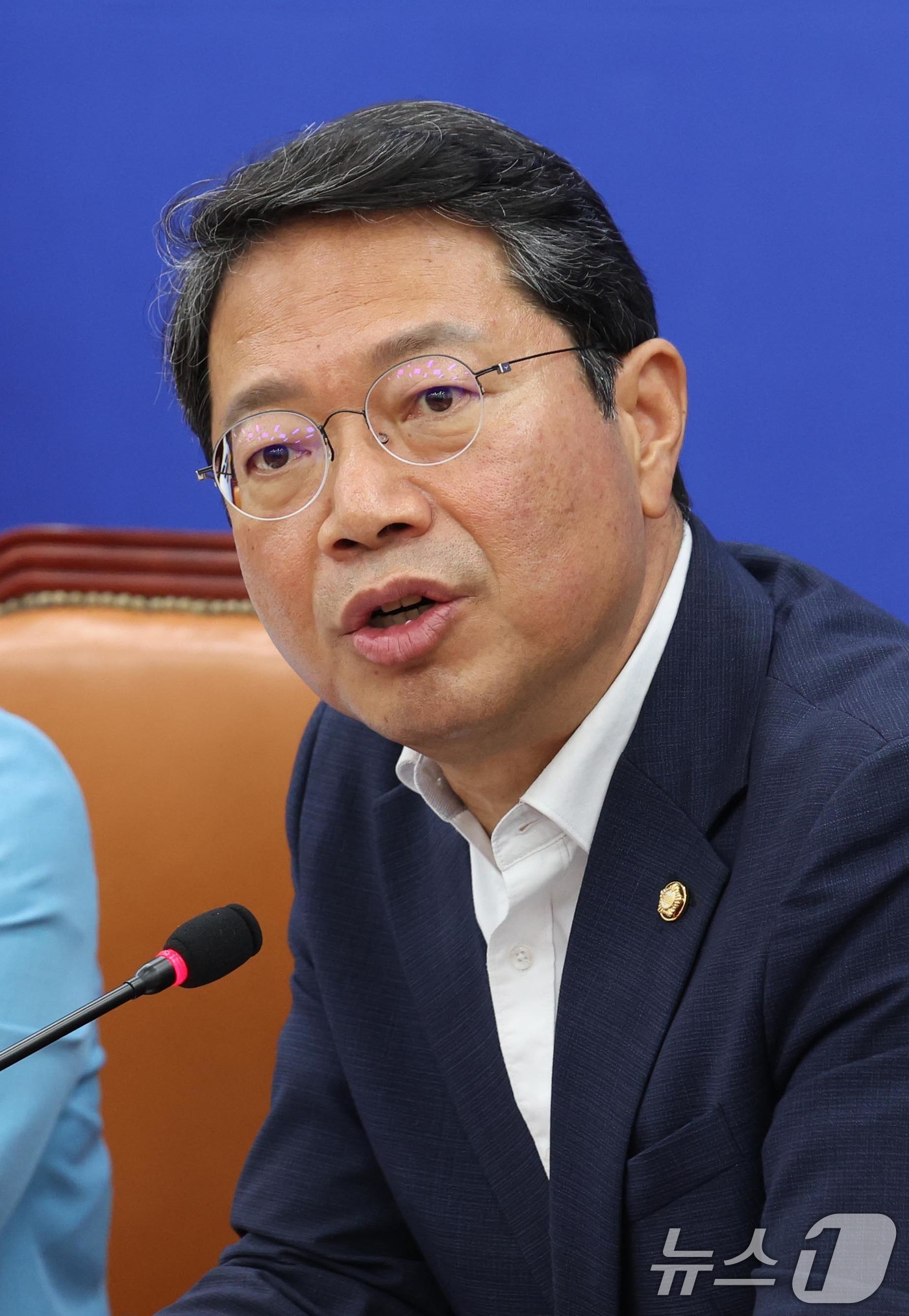 (서울=뉴스1) 신웅수 기자 = 법무부 장관 후보자로 지명된 김승원 더불어민주당 의원이 30일 서울 여의도 국회에서 열린 조희대 대법원장의 법사위 불출석 사유서 제출 관련 기자간담 …