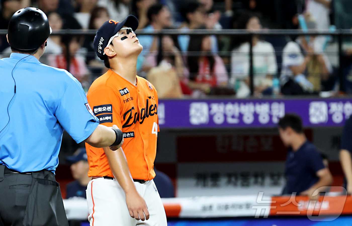 (대전=뉴스1) 김기남 기자 = 30일 대전 한화생명볼파크에서 열린 2026 신한 SOL KBO리그 NC 다이노스와 한화 이글스의 경기에서 10회초 2사 상황 한화 김서현이 NC …