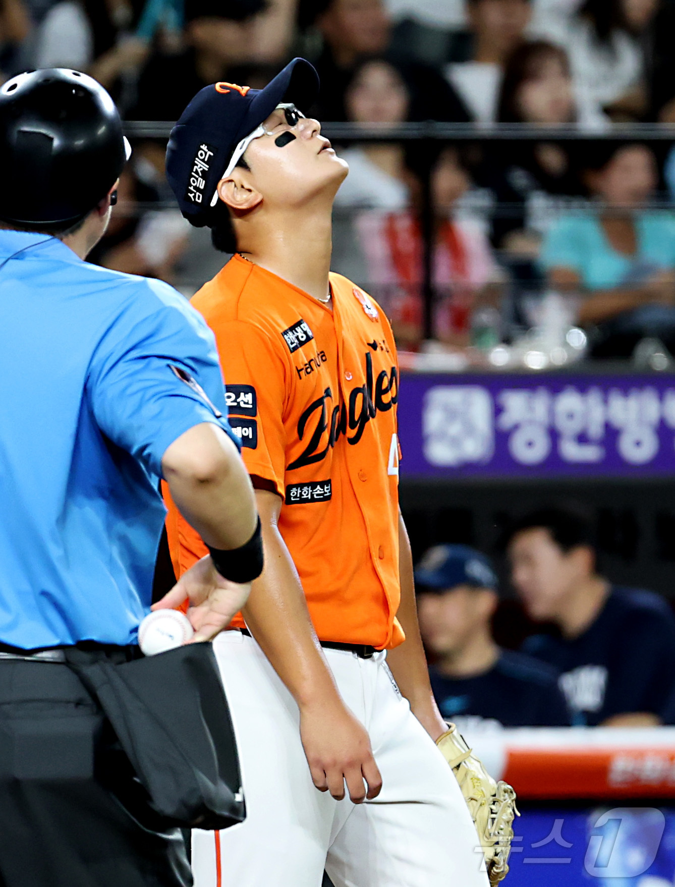 (대전=뉴스1) 김기남 기자 = 30일 대전 한화생명볼파크에서 열린 2026 신한 SOL KBO리그 NC 다이노스와 한화 이글스의 경기에서 10회초 2사 상황 한화 김서현이 NC …