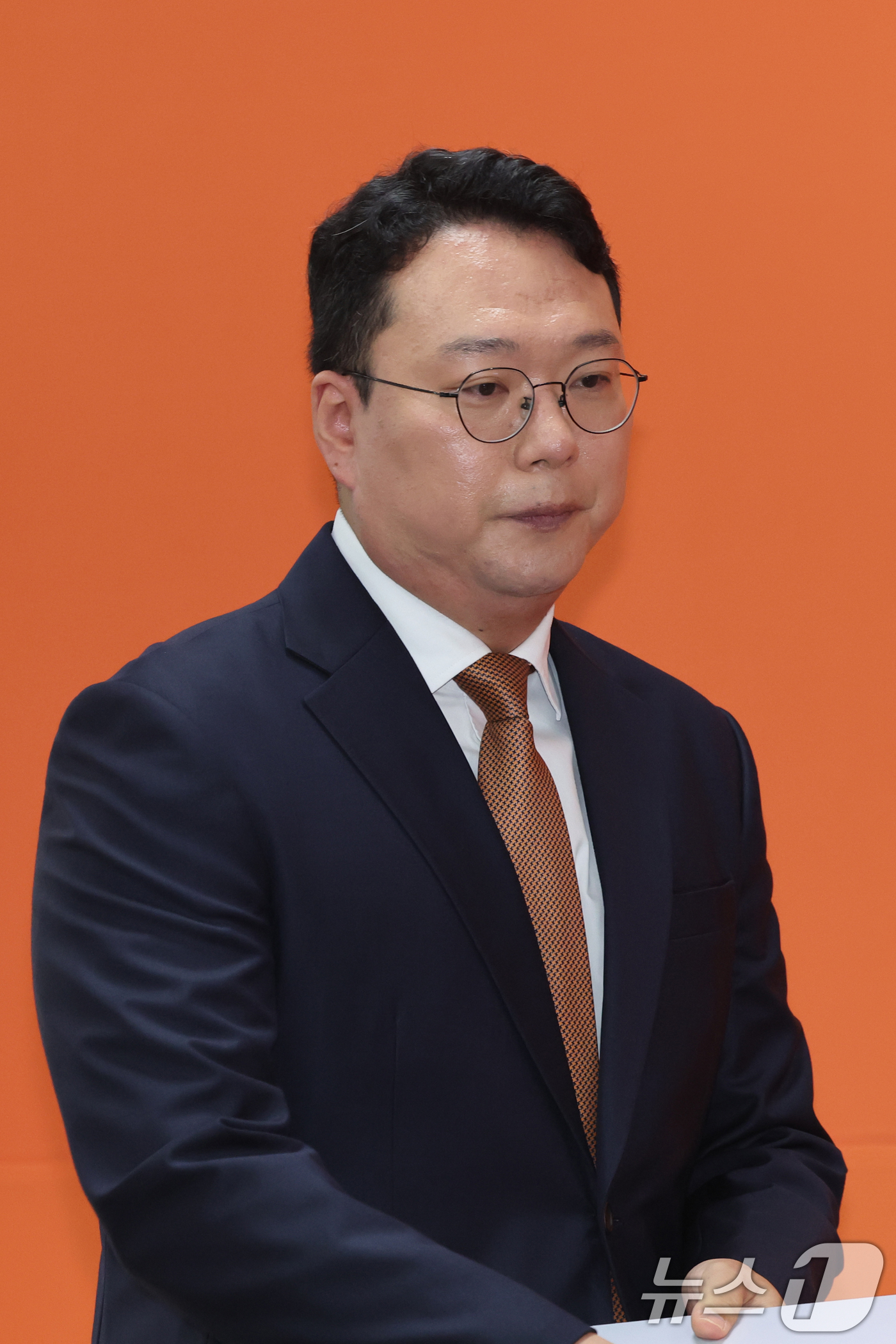 (서울=뉴스1) 황기선 기자 = 천하람 개혁신당 당대표 권한대행 겸 원내대표가 31일 오전 서울 여의도 국회에서 열린 기자간담회에 참석하고 있다. 2026.8.31/뉴스1