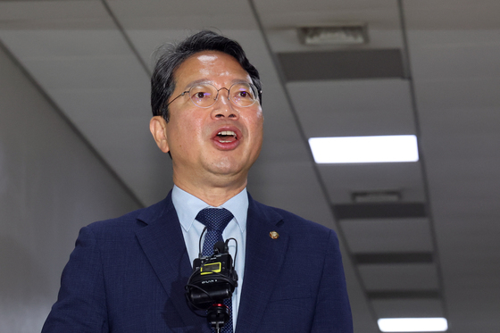 소감 밝히는 김승원 법무부 장관 후보자