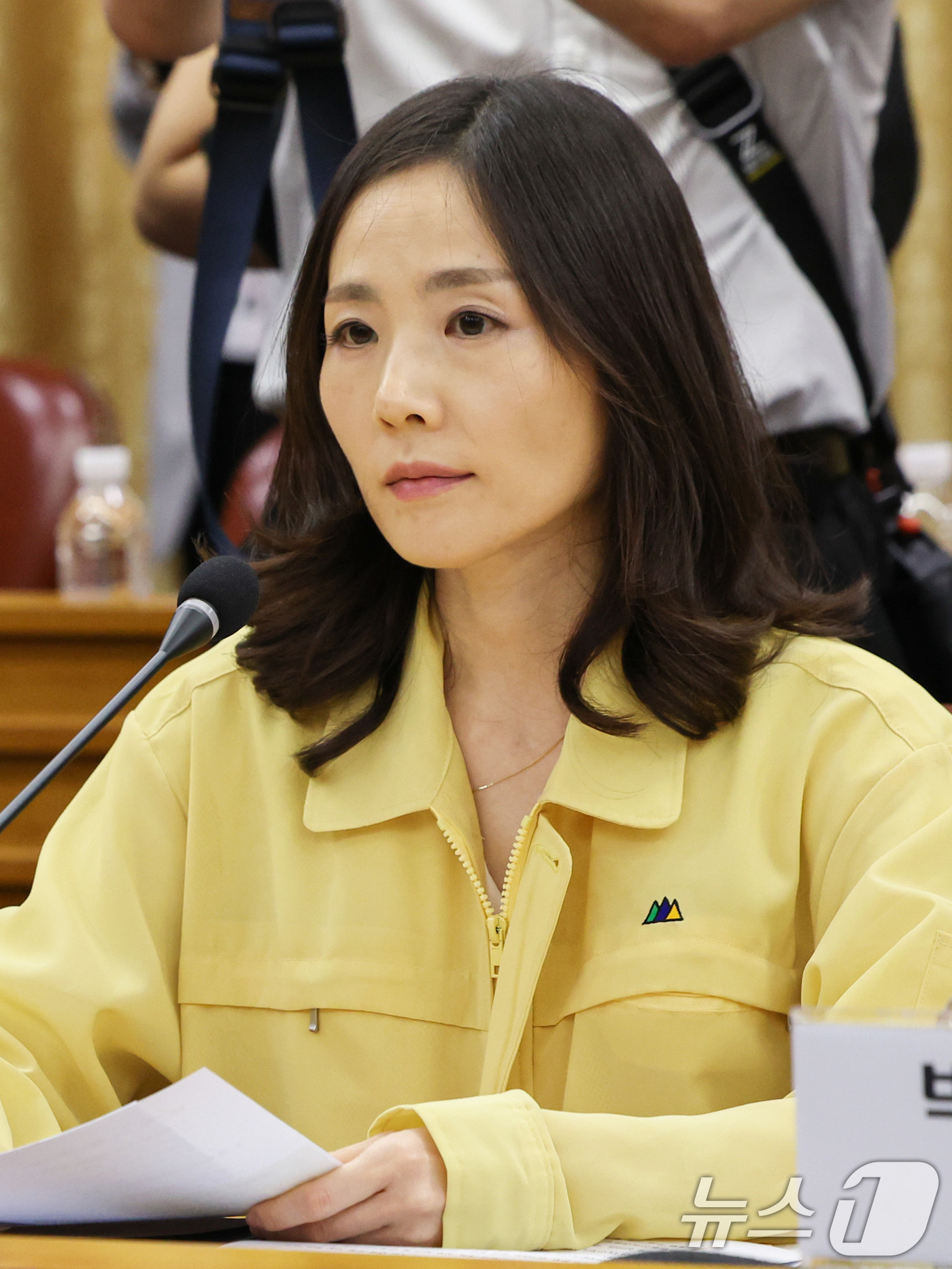 (서울=뉴스1) 이종덕 기자 = 김진아 외교부 2차관이 31일 서울 종로구 외교부 청사에서 열린 국회 외교통일위원회 대상 네팔 대홍수 관련 대응상황 점검회의에 참석했다.(공동취재) …