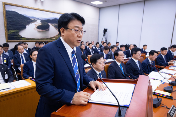 장인식 해양경찰청장 직무대행, 농해수위 출석해 결산 제안설명