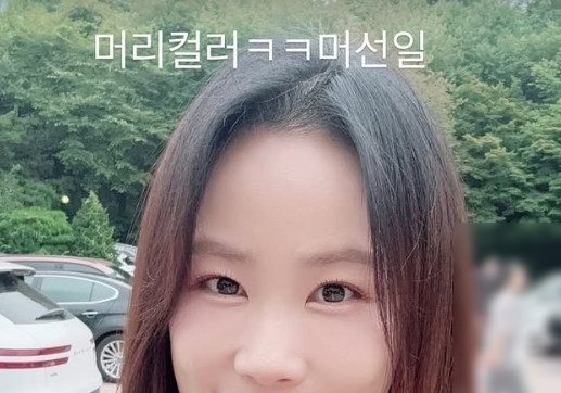 "머리 컬러 무슨일"…'김준호♥' 김지민, 임신 중 뿌염 멈춘 근황 [N샷]