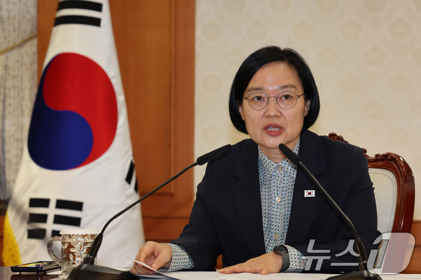 (서울=뉴스1) 이종덕 기자 = 한성숙 국무총리가 31일 서울 종로구 정부서울청사에서 열린 전남광주통합특별시 지원위원회 첫 회의에서 모두 발언하고 있다. 2026.8.31/뉴스1