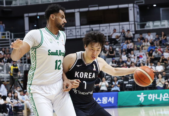 남자 농구대표팀, 사우디에 85-72 승리…월드컵 예선 2R 첫승
