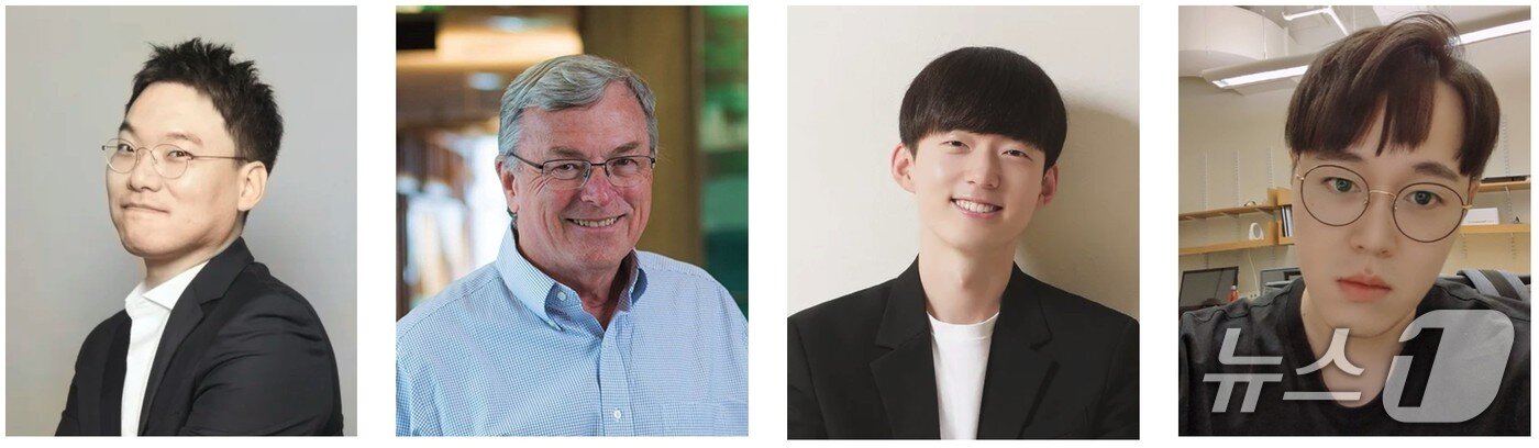 본문 이미지 - 왼쪽부터 KAIST 생명화학공학과 고동연 교수, MIT 화학공학과 T. 앨런 해튼 교수, KAIST 박인환 박사과정, MIT 이영훈 박사(KAIST 제공) /뉴스1