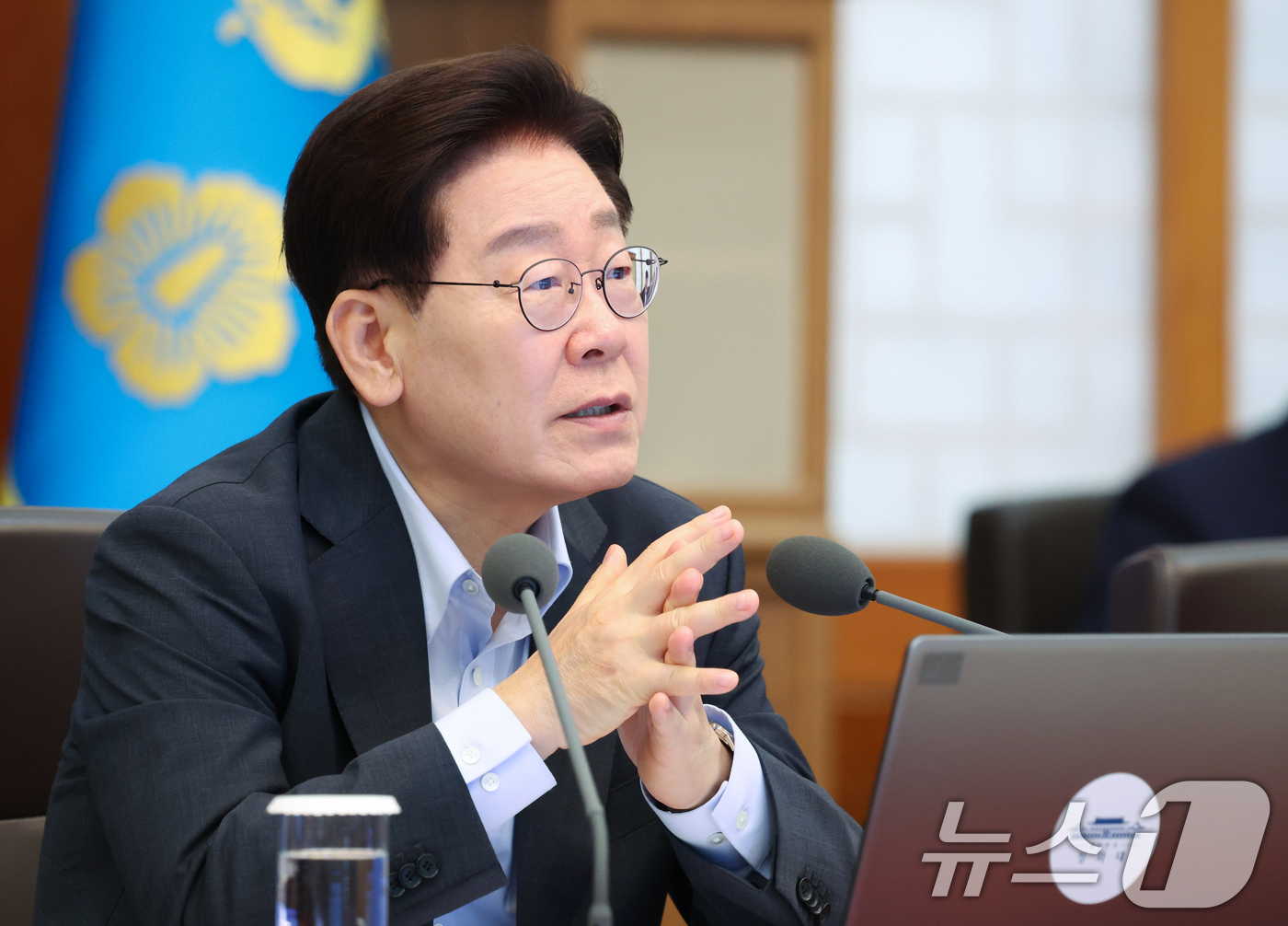 (서울=뉴스1) 이재명 기자 = 이재명 대통령이 4일 청와대에서 열린 국무회의에서 발언을 하고 있다. (청와대통신사진기자단) 2026.8.4/뉴스1