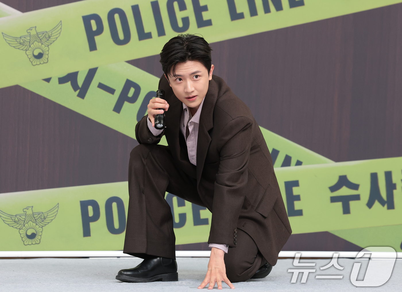 (서울=뉴스1) 권현진 기자 = 배우 김신비가 4일 서울 양천구 SBS에서 열린 SBS 새 금토드라마 '재벌X형사2' 제작발표회에서 포즈를 취하고 있다.'재벌X형사2'는 수사가 막 …