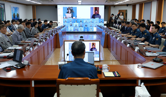 유재성 직무대행, 전국 경찰지휘부 화상회의 주재