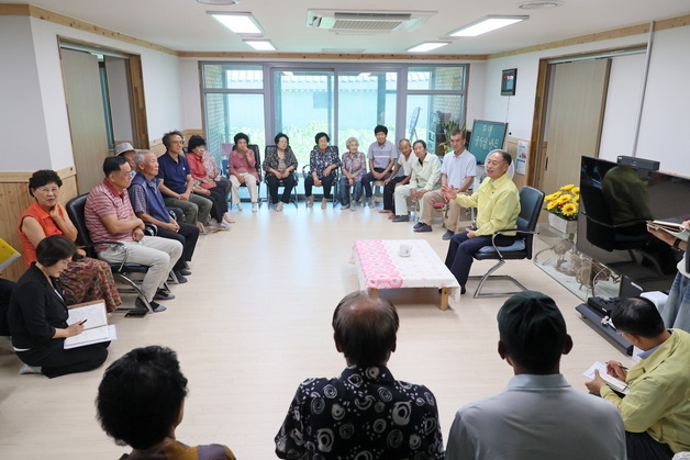 한득수 임실군수 "폭염이 주민 건강 위협"…경로당 등 점검