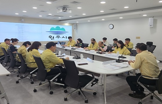 "폭염경보 속 안전을"…원주시, 대책회의 열고 분야별 점검