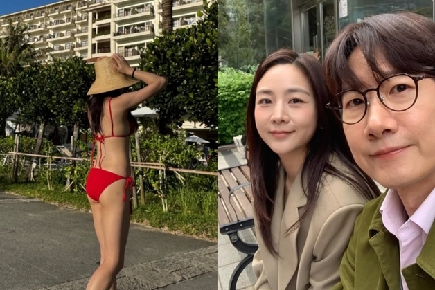 '조우종♥' 정다은, 과감한 레드 비키니 자태…늘씬 몸매 [N샷]