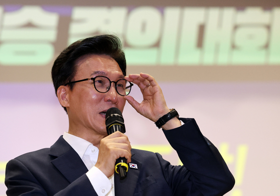 김민석 후보, 결의대회 발언