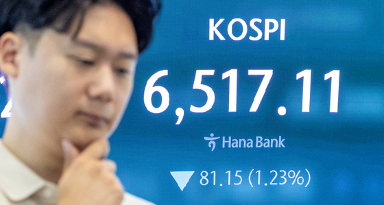 코스피, 1%대 하락 출발