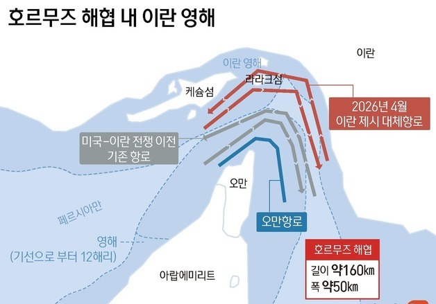 [그래픽] 호르무즈 해협 내 이란 영해