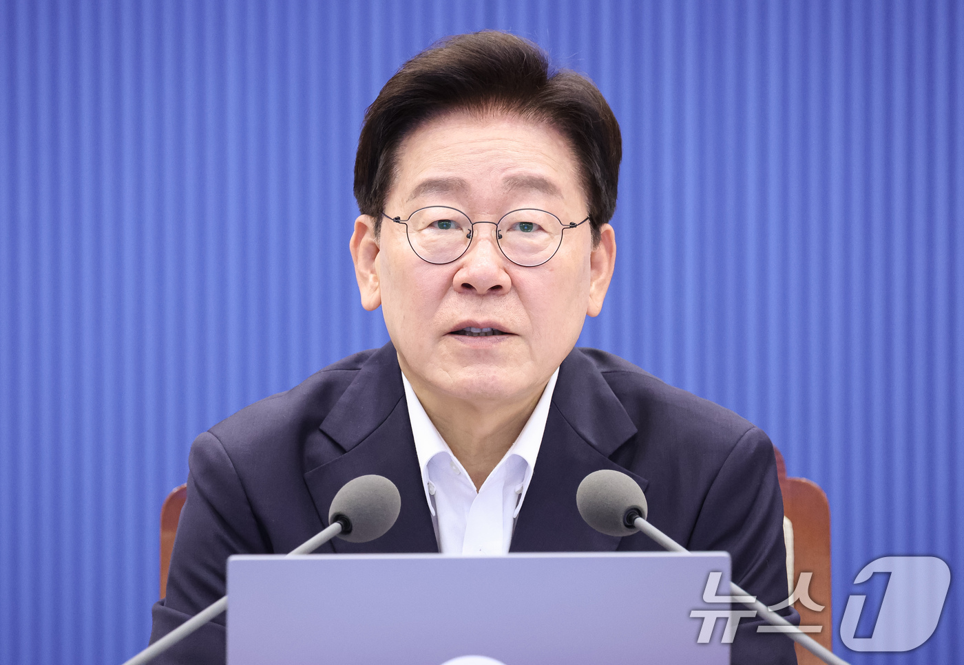 (서울=뉴스1) 이재명 기자 = 이재명 대통령이 6일 청와대에서 열린 수석보좌관회의에서 발언을 하고 있다. (청와대통신사진기자단) 2026.8.6/뉴스1