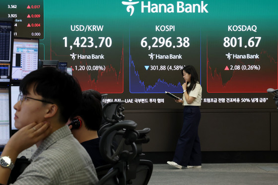 삼전 6%, SK하닉 10%↓…반도체 투심 위축, 외인 '팔자'[핫종목](종합)