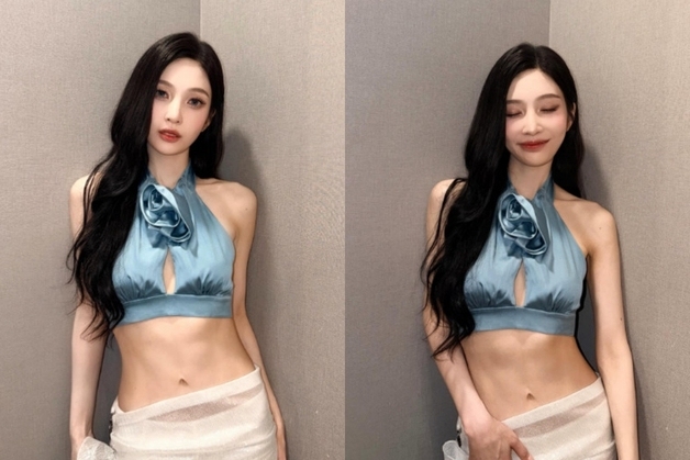 레드벨벳 조이, 한줌 허리에 선명한 복근…더 가녀린 '뼈말라' 몸매 [N샷]