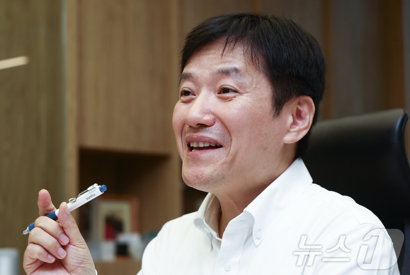 본문 이미지 - 서울성모병원 류마티스내과 교수인 주지현 입셀 대표가 7일 서울 서초구 가톨릭대 옴니버스파크 입셀 사무실에서 뉴스1과 인터뷰를 하고 있다. ⓒ 뉴스1 김민지 기자