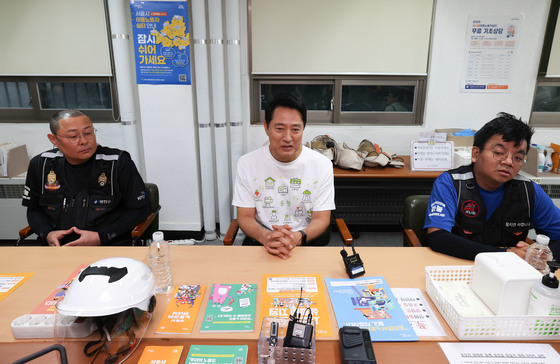 배달라이더 의견 듣는 오세훈 시장