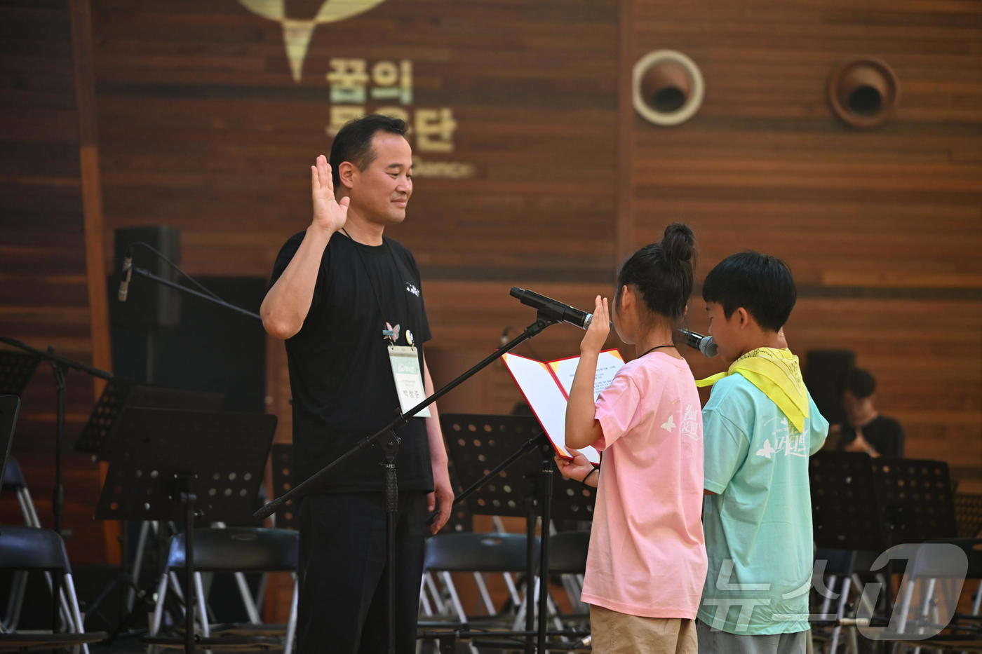(서울=뉴스1) = 문화체육관광부와 한국문화예술교육진흥원이 지난 5일 강원도 평창 알펜시아리조트 뮤직텐트에서 개최한 2026 꿈의 예술단 합동캠프 ‘꿈의 페스티벌’(평창) 발대식에 …