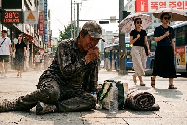 폭염에 쓰러져 울던 노숙인…경찰 도움으로 30년 만에 가족 품으로
