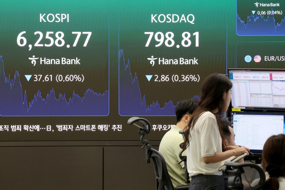 코스피·코스닥 하락 마감