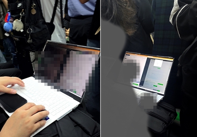 "출근길 지하철서 두자리 차지, 업무 보는 100㎏ 남성…부딪히면 신경질"