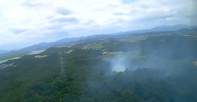 전남광주 해남군 야산 산불…1시간 만에 완진