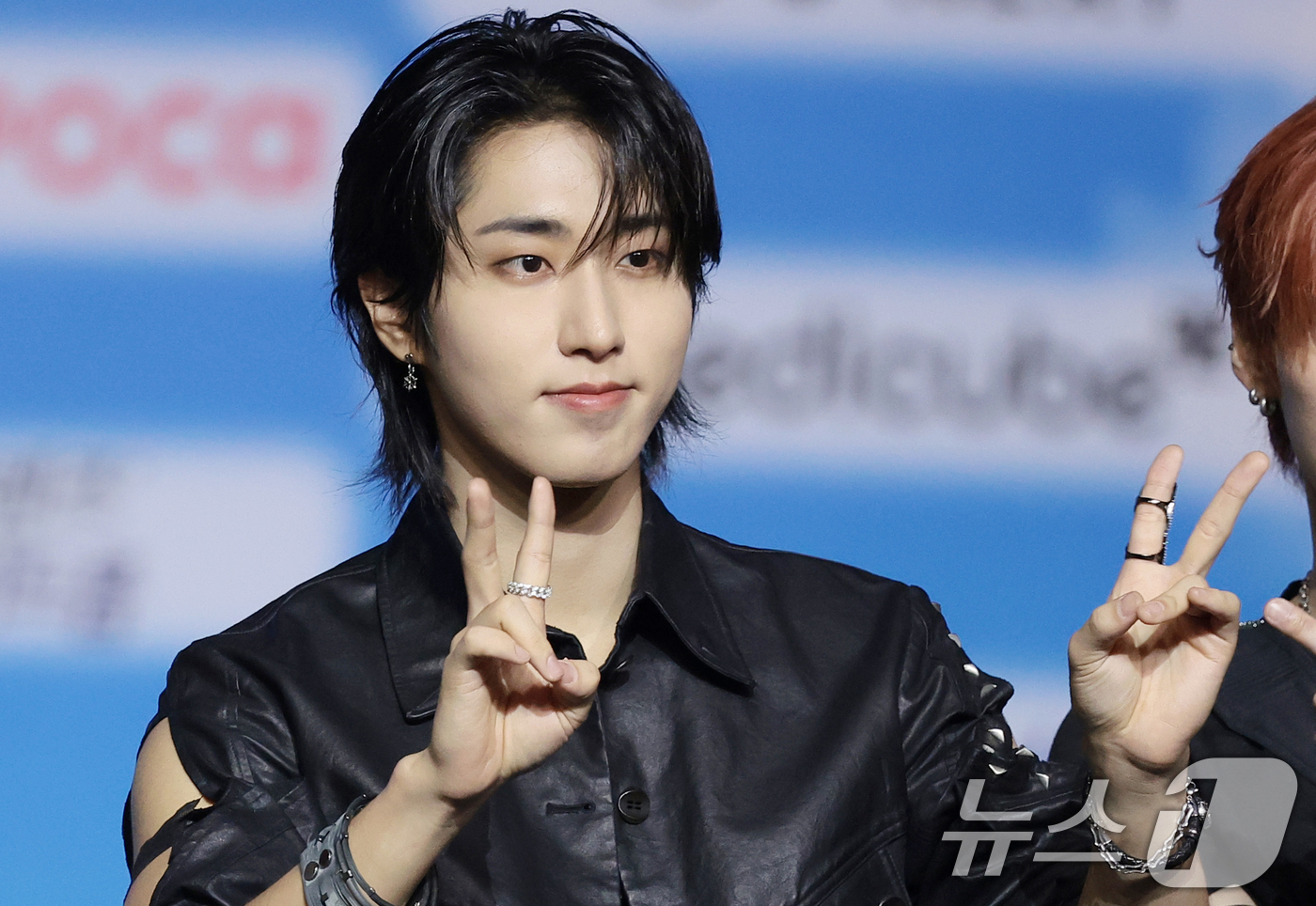 (고양=뉴스1) 권현진 기자 = 스트레이 키즈 한이 9일 경기도 고양시 일산 킨텍스에서 열린 ‘2026 SBS 가요대전 Summer’ 블루카펫 행사에 참석해 포즈를 취하고 있다. …