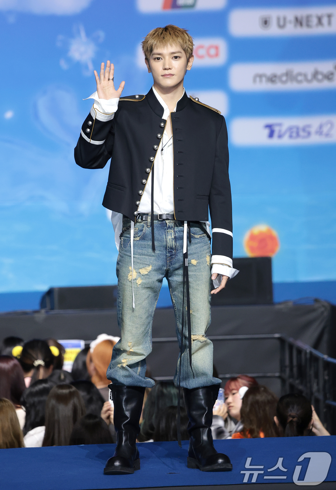 (고양=뉴스1) 권현진 기자 = NCT 태용이 9일 경기도 고양시 일산 킨텍스에서 열린 ‘2026 SBS 가요대전 Summer’ 블루카펫 행사에 참석해 포즈를 취하고 있다 2026 …