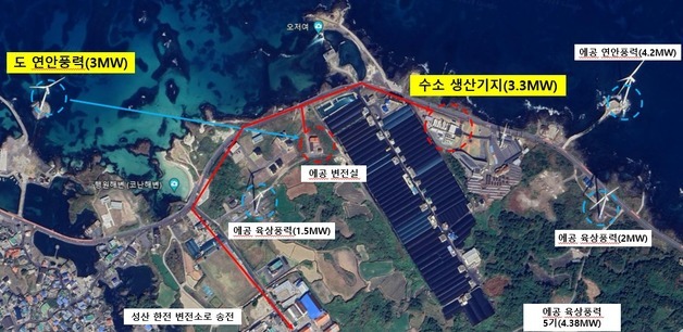 제주 그린수소 생산단가 낮춘다…풍력발전→생산시설 직접공급