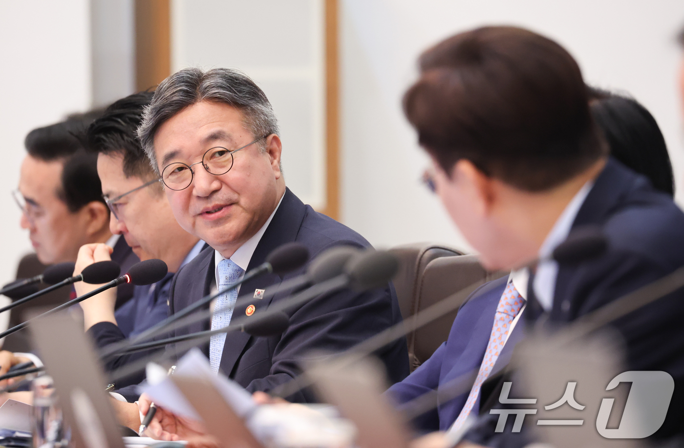 (서울=뉴스1) 이재명 기자 = 윤호중 행정안전부 장관이 1일 청와대에서 열린 국무회의에서 발언하고 있다. 2026.9.1/뉴스1