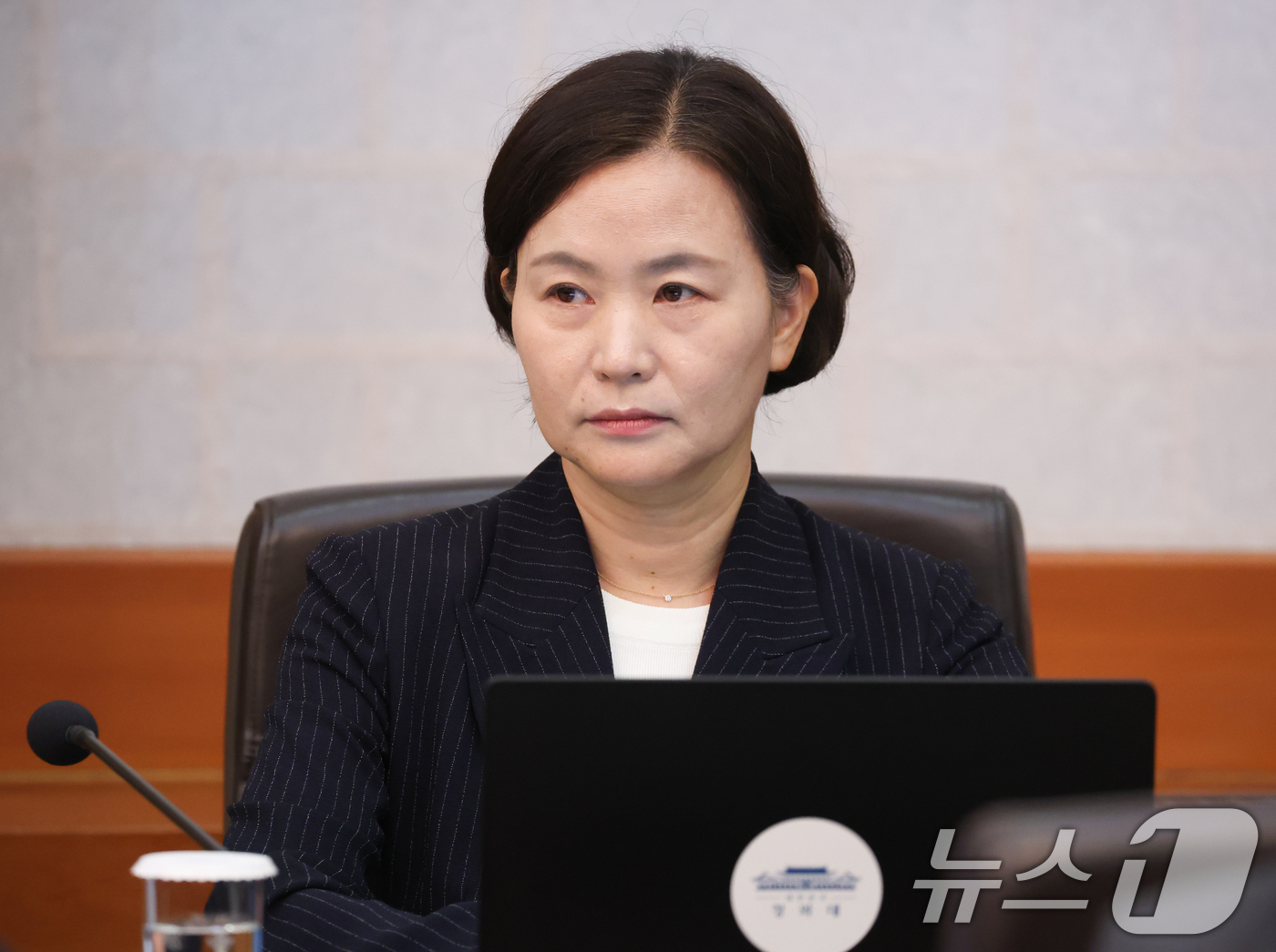 (서울=뉴스1) 이재명 기자 = 이해민 AI미래기획수석이 1일 청와대에서 열린 국무회의에 참석해 있다. 2026.9.1/뉴스1