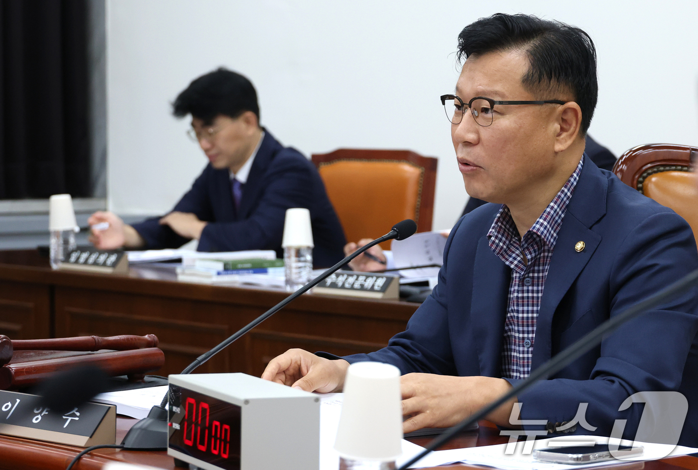 (서울=뉴스1) 국회사진기자단 = 이양수 국회 정보위원장이 1일 서울 여의도 국회에서 열린 제439회국회(정기회) 제1차 정보위원회 전체회의에서 발언하고 있다. 2026.9.1/뉴 …