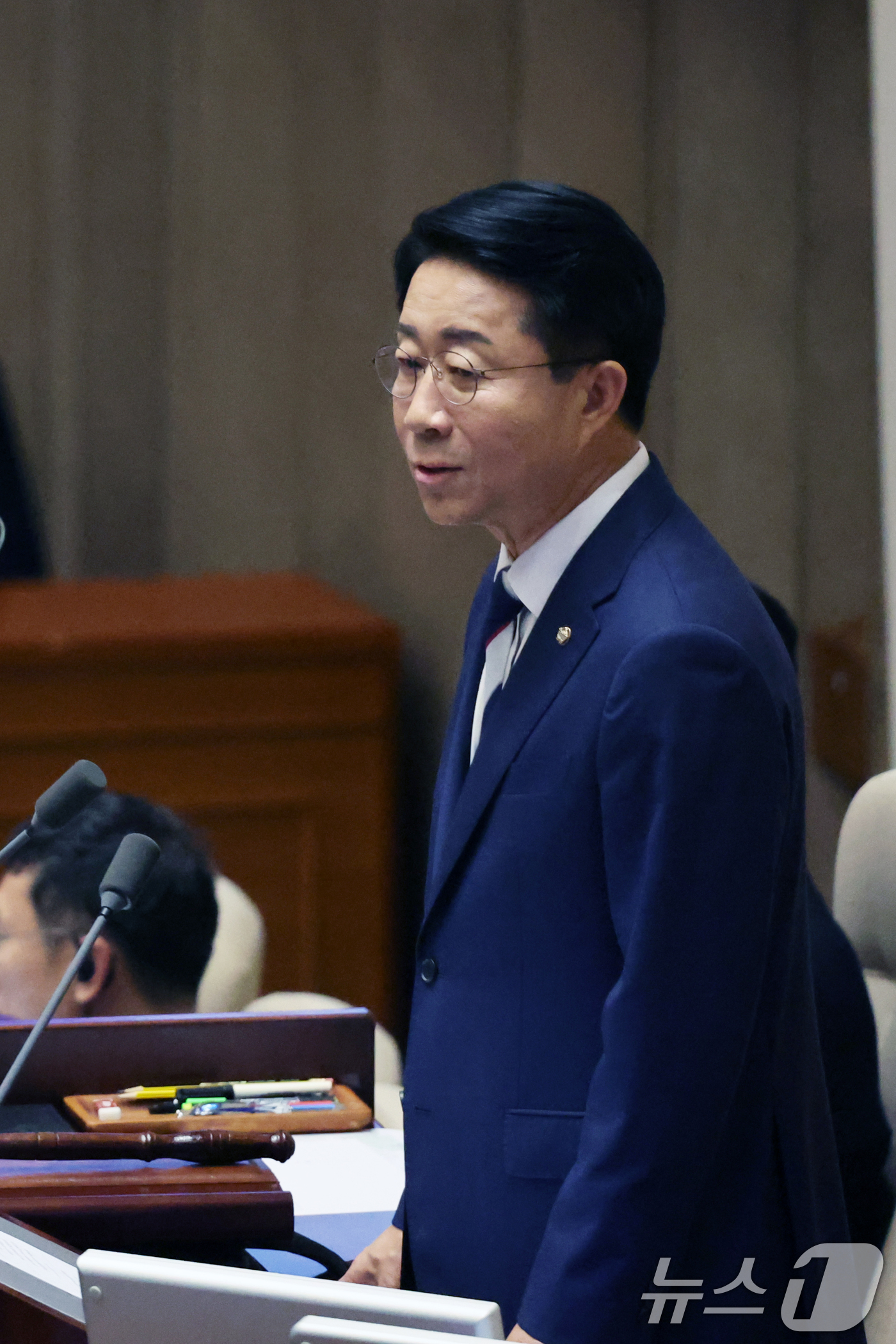 (서울=뉴스1) 황기선 기자 = 조정식 국회의장이 1일 서울 여의도 국회에서 열린 제439회국회(정기회) 개회식에서 개회사를 하고 있다.  2026.9.1/뉴스1