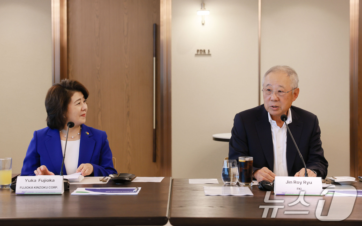 (서울=뉴스1) = 류진 한국경제인협회 회장이 1일 서울 여의도 FKI타워에서 열린 '한국경제인협회-간사이경제동우회 간담회'에서 인사말을 하고 있다. (한국경제인협회 제공. 재판매 …