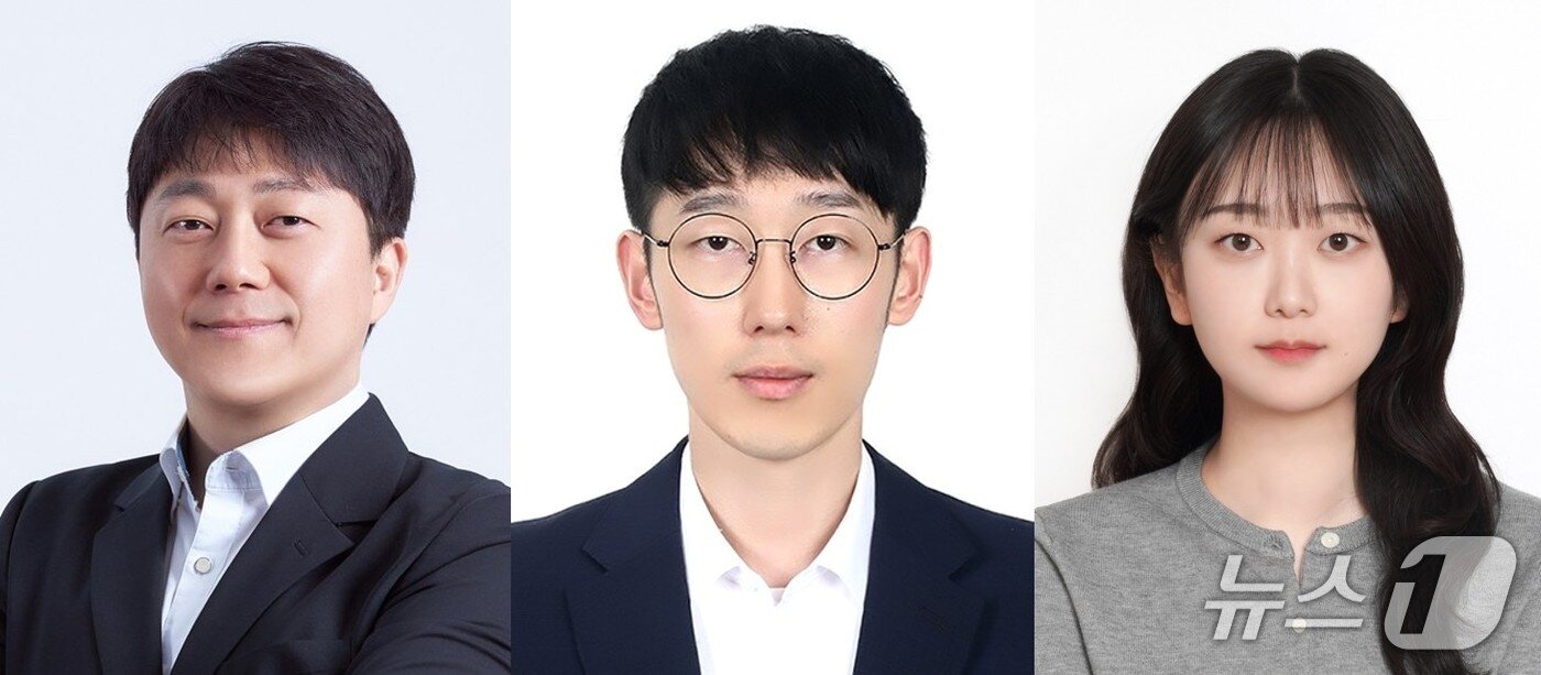 본문 이미지 - (좌측부터) 임정호 교수, 성태준 연구원, 양세영 연구원.(UNIST 제공. 재판매 및 DB금지)/뉴스1