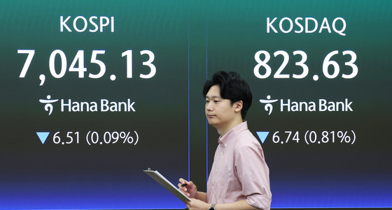 낙폭 줄인 코스피 7000선에서 고지전…코스닥은 상승 전환[장중시황]
