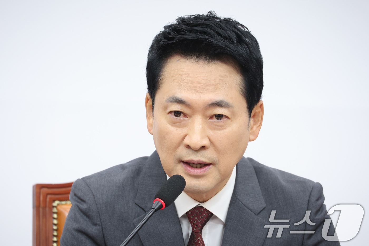 (서울=뉴스1) 신웅수 기자 = 장동혁 국민의힘 대표가 10일 서울 여의도 국회에서 열린 최고위원회의에서 발언하고 있다. 2026.9.10/뉴스1