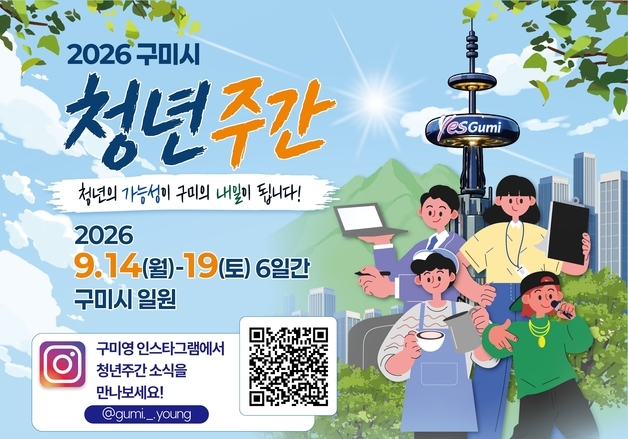 취업 고민 해결에서 힙합 무대까지…구미시 14~19일 '청년주간'