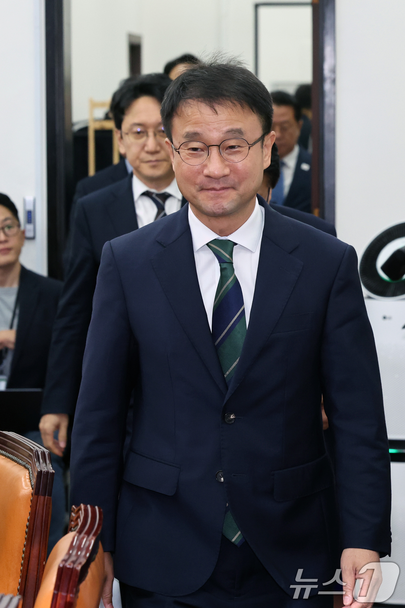 (서울=뉴스1) 황기선 기자 = 한병도 더불어민주당 원내대표가 10일 서울 여의도 국회에서 열린 정책조정회의에 참석하고 있다.  2026.9.10/뉴스1