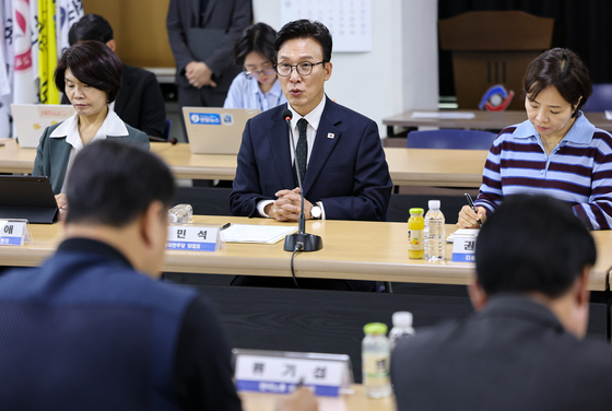 김민석 민주당 대표, 한국노총 지도부 예방