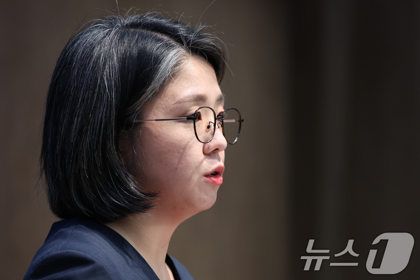(서울=뉴스1) 황기선 기자 = 용혜인 성평등가족부 장관 후보자가 10일 서울 여의도 국회 소통관에서 입장 발표 기자회견을 하고 있다. 2026.9.10/뉴스1