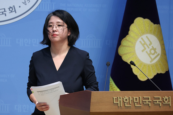 기자회견 마친 용혜인 후보자
