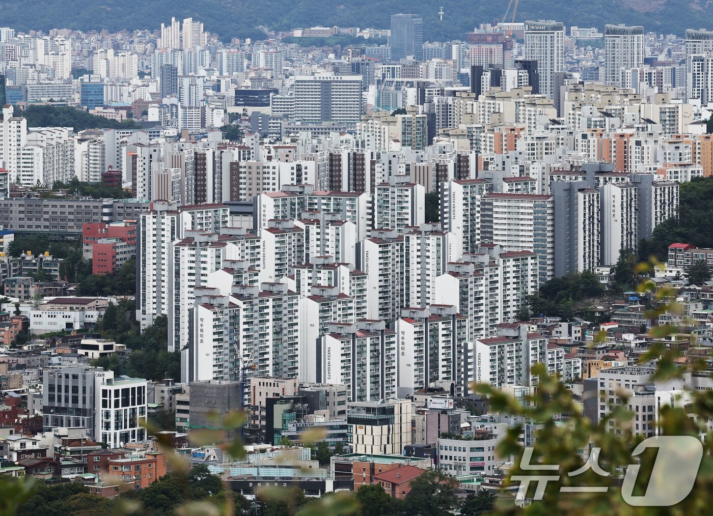 본문 이미지 - 서울 남산 전망대에서 바라본 아파트 단지 2026.9.10 ⓒ 뉴스1 이종수 기자