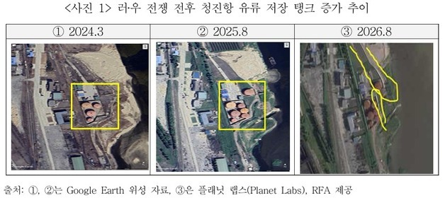 北 청진 유류탱크 4→7개로…북러 교역 확대에 제철·항만도 변화