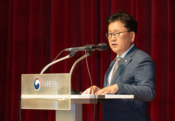 인사말 하는 이승돈 농촌진흥청장