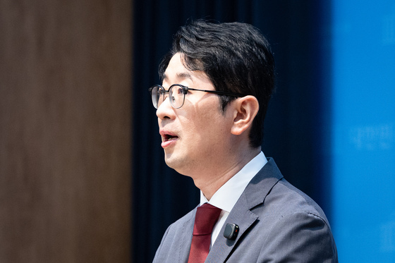 김승원 법무부 장관 후보자 가족 조합 관련 고발 기자회견하는 주진우